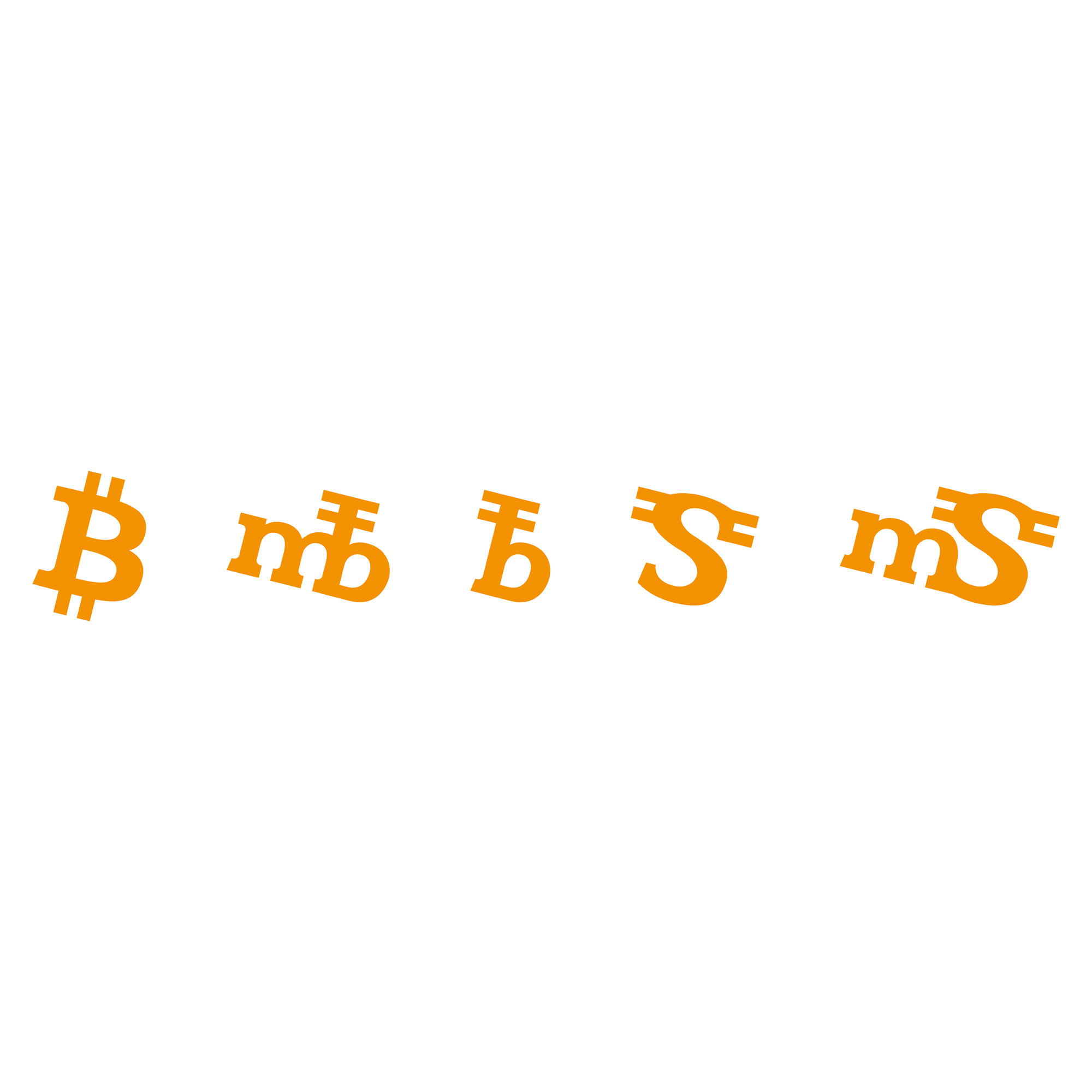 Bitcoin Signs Orange