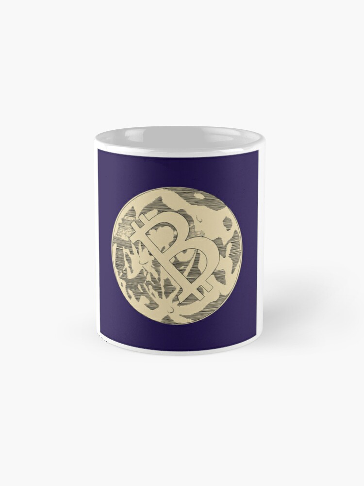 Bitcoin to the moon Tasse